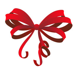 Red gift bow