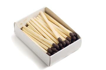 Matches isolated on white background