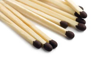 Matches isolated on white background
