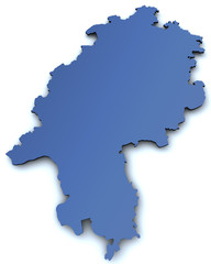 Karte von Hessen