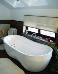 Interior of the modern bathroom