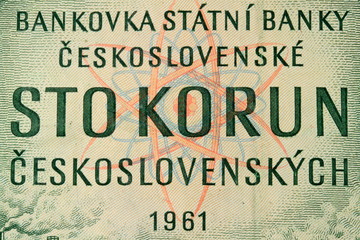 100 Korun aus der Tschechoslovakei 1961