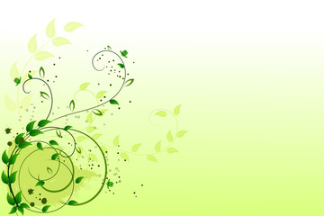 Grunge flral background, element for design, vector illustration