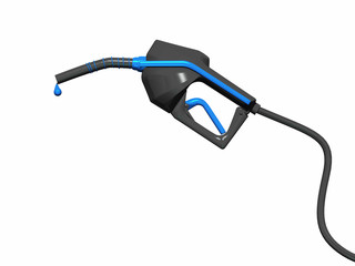 3D Zapfpistole freigestellt - blau Schwarz