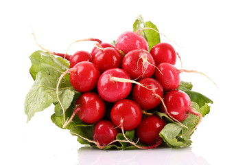 Radish isolated on white