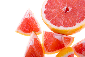 Fresh grapefruits