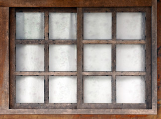 old wooden window