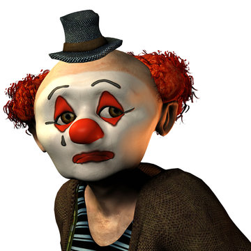 trauriger Clown