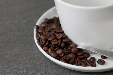 Cup of Coffee with beans