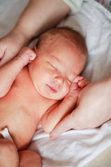 adorable newborn baby