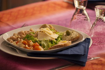 Hors d'Oeuvre on a Tuscan Table