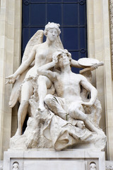 Paris - statue from facade of Grand Palais