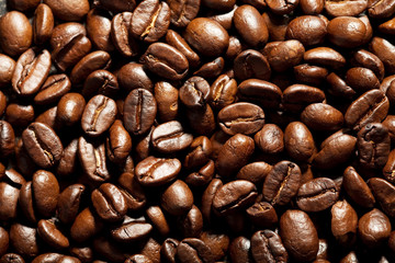 roasted coffee beans background