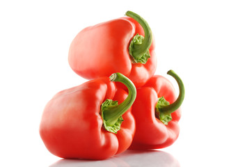 isolated bell pepper paprika