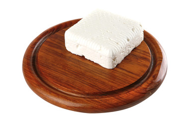 soft cheese on plate