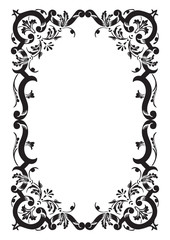 antique frame engraving (vector)