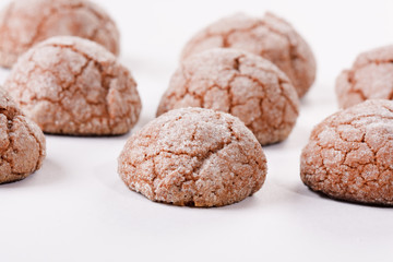Homemade dark chocolate cookies.