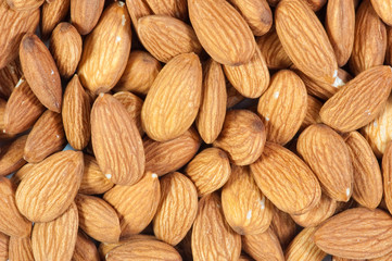 Peeled Almond as background