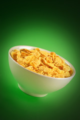 bowl with cornflakes