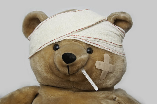 Peluche herido