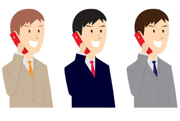 電話中のビジネスマン