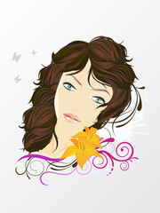 Wunderschöne junge Frau