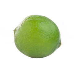 Fresh lime on white background