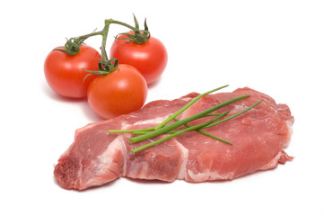 Rohes Schweinesteak