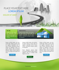 web page design suitable for business homepage
