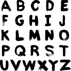 Brush Stroke Letters