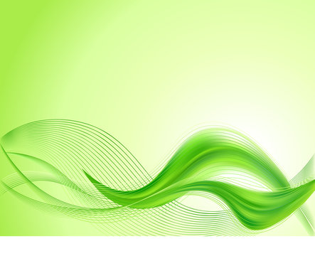 Abstract green background with wave