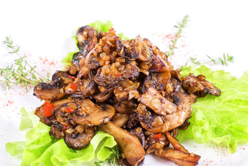 Roasted mushrooms