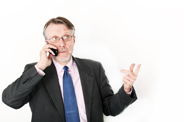 Mann mit Telefon