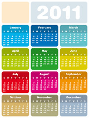 Colorful Calendar 2011