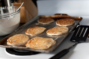Pancakes Cooking