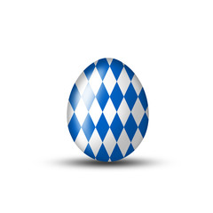 Ei mit bayerischem Muster