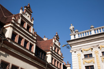Alte Handelsbörse und Rathaus Leipzig
