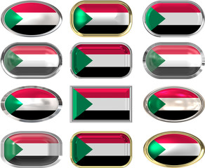 12 buttons of the Flag of Sudan