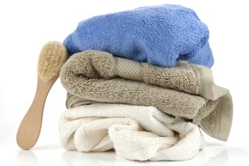 towels and brush