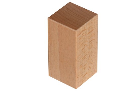 Quader Baustein aus Holz