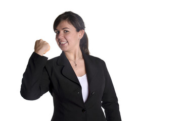 expression - femme à la positive attitude