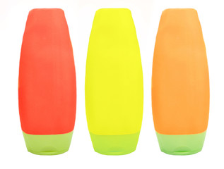 shower set of shampoo gels