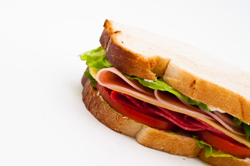 Turkey and salami sandwich