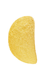Potato chip isolated on white background