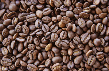 background from coffee grains