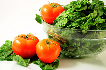 Tomato and spinach