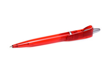 red pen at white