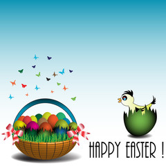 Naklejka premium Happy Easter