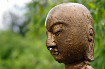 Fototapeta na wymiar Budda ma zimno