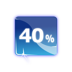 Picto 40 % - Icon percentage